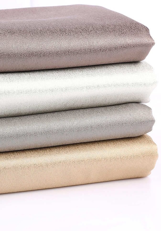 PurePolyester surface shiny double sided 300CM satin hang down good feeling curtain fabric