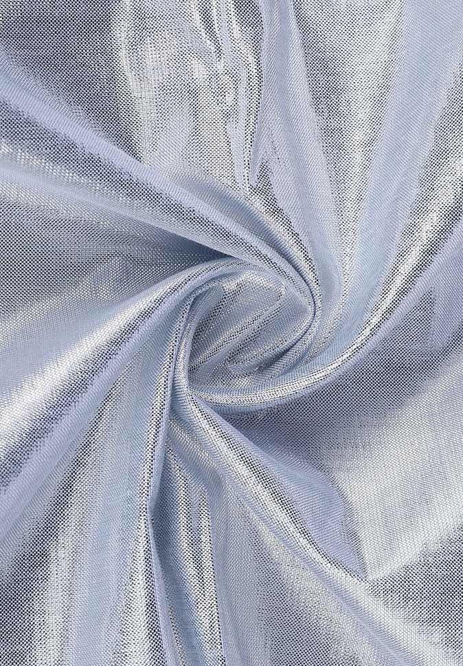 Pure Polyester woven satin silver silk smooth and delicate window sheer curtain fabric