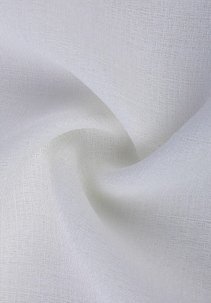 Pure Polyester linen-look hot selling hotel window sunscreen sheer curtain fabric