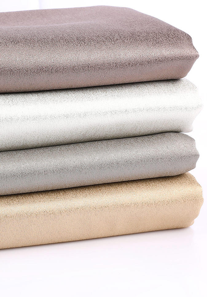 PurePolyester surface shiny double sided 300CM satin hang down good feeling curtain fabric