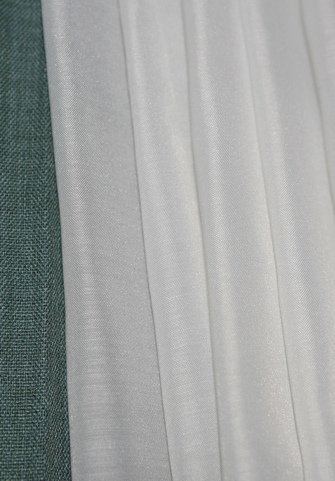 Pure Polyester Permeability Sheer Inherently Flame Retardant Fabric For Hotel Room
