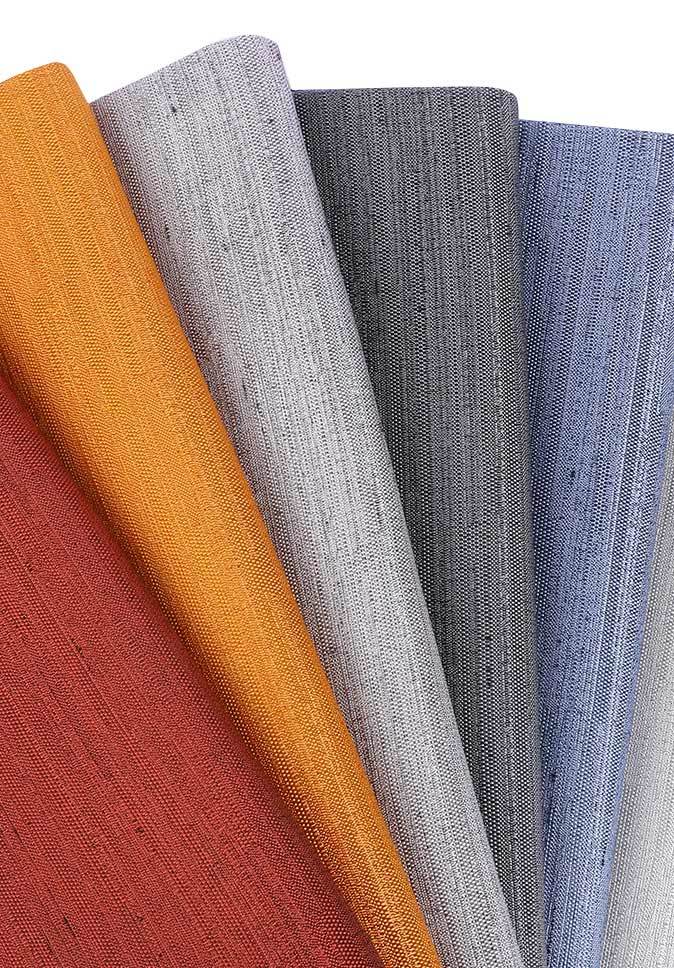Pure Polyester indoor modern jacquard inherent flame retardant curtain fabric