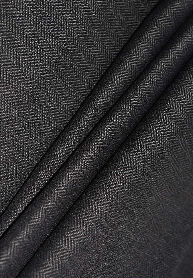 Polyester Herringbone Style Blackout Curtain Fabric Suppliers For Living Room Curtain