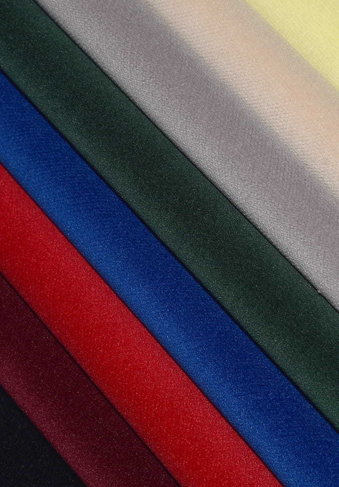 Multiple Colors Pure Polyester Inherent Flame Retardant Velvet Fabric